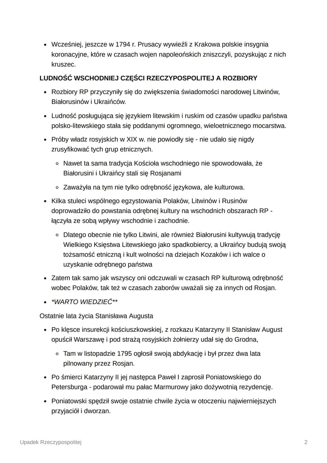 <h2 id="insurekcjakociuszkowskakrtko">Insurekcja kościuszkowska krótko:</h2>
<p>W 1794 roku wybuchło powstanie kościuszkowskie, które spowod