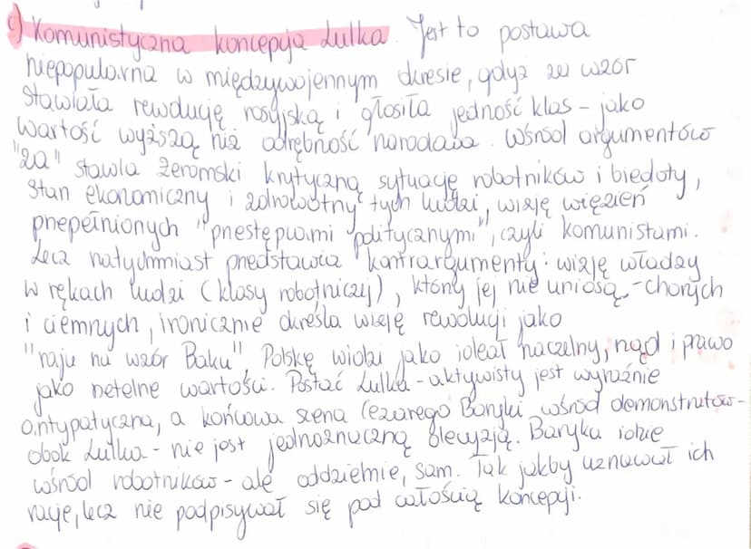 9 Komunistyczna koncepcja Lulka. Jest to postawa
hiepopularna w międzywojennym duresie, golyż ze wzor
stawiała rewducję rosyjską i głosiła j