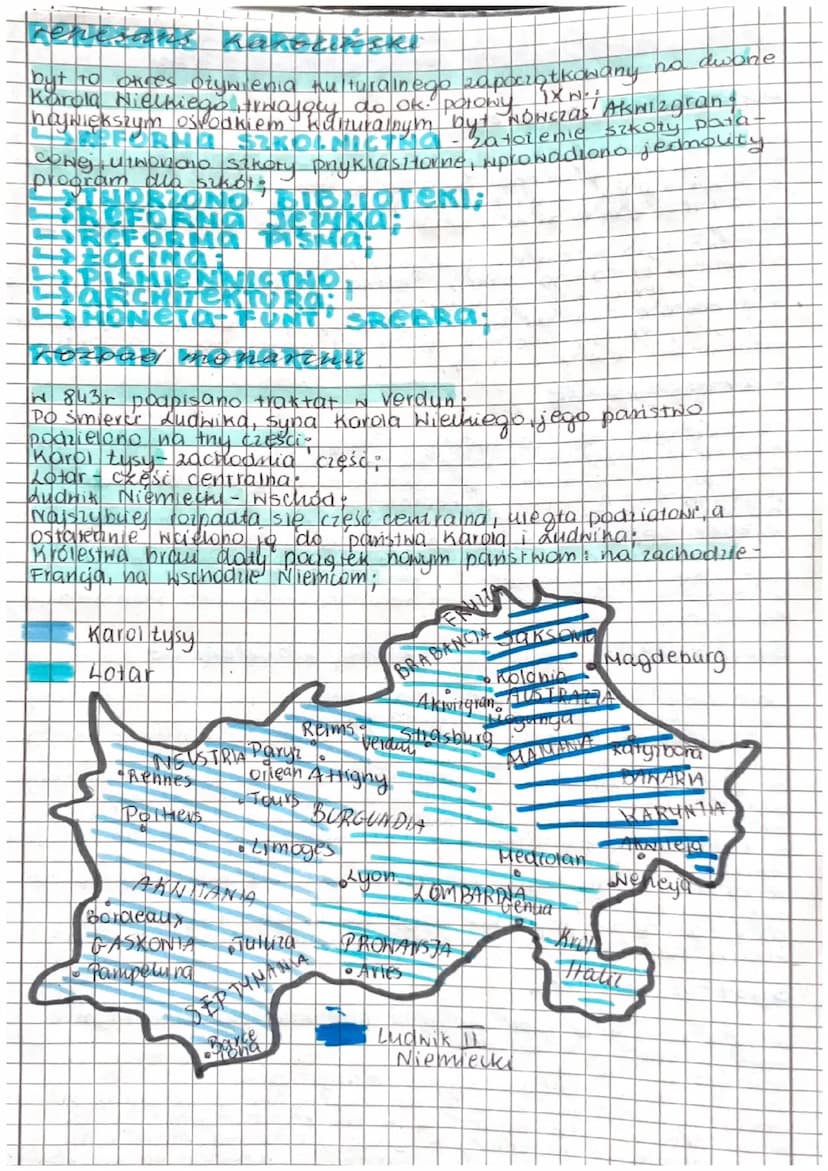 PANSTWO FRANKOW
powstanie państwa
Chlodnig zjednoczył n VN germańskie piemiona Franków zamiesz-
Kujace tereny potnocno-wschodniej Galic,
w U