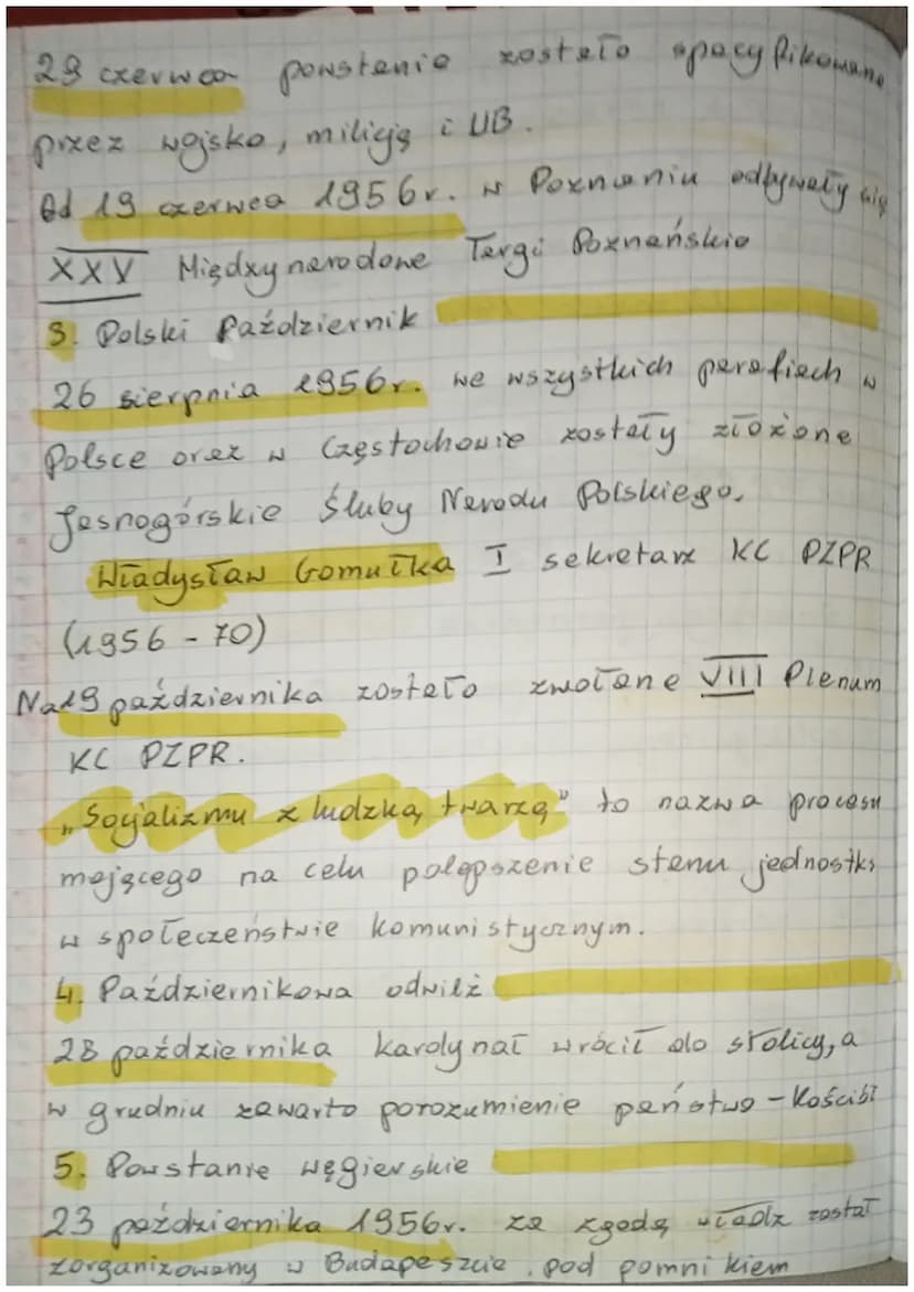 Lekye 25
Temet: Rok 1956 w Polsce i
1. Smierc Bieruta
Bolestaw Bierut zmarī z
przyczyn
XX Zjazdu KPZR.
niewyjaśnionych
12 marca 1956r. w Mos