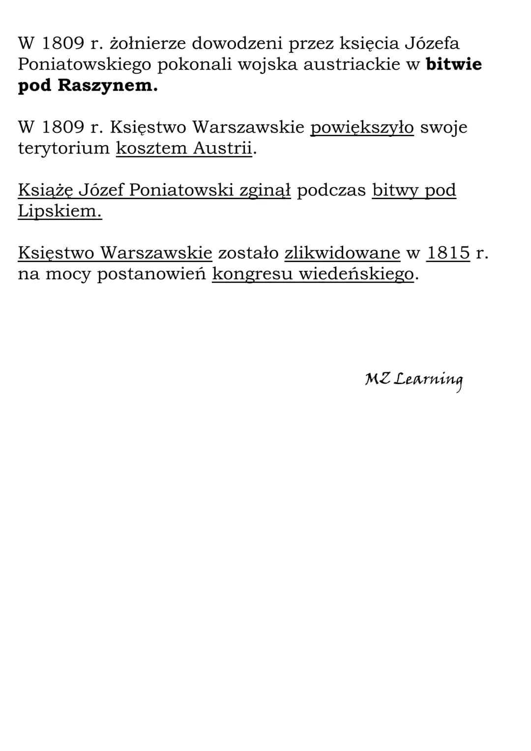 Napoleon a sprawa
niepodległości Polski
W 1797 r. utworzono Legiony Polskie we Włoszech
Legionami Polskimi dowodził Jan Henryk Dąbrowski.
Żo