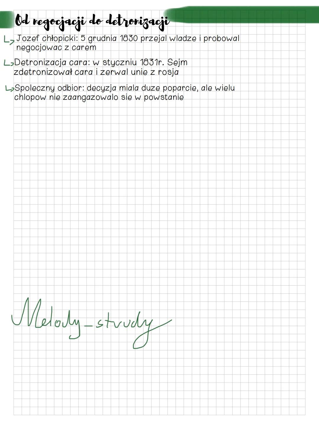 Powstarie listopadowe
Sytuacja polityczna w krolestwie polskim
Car aleksander li pozniej Mikolaj | ograniczali wolnosci
->zapisane w Konstyt