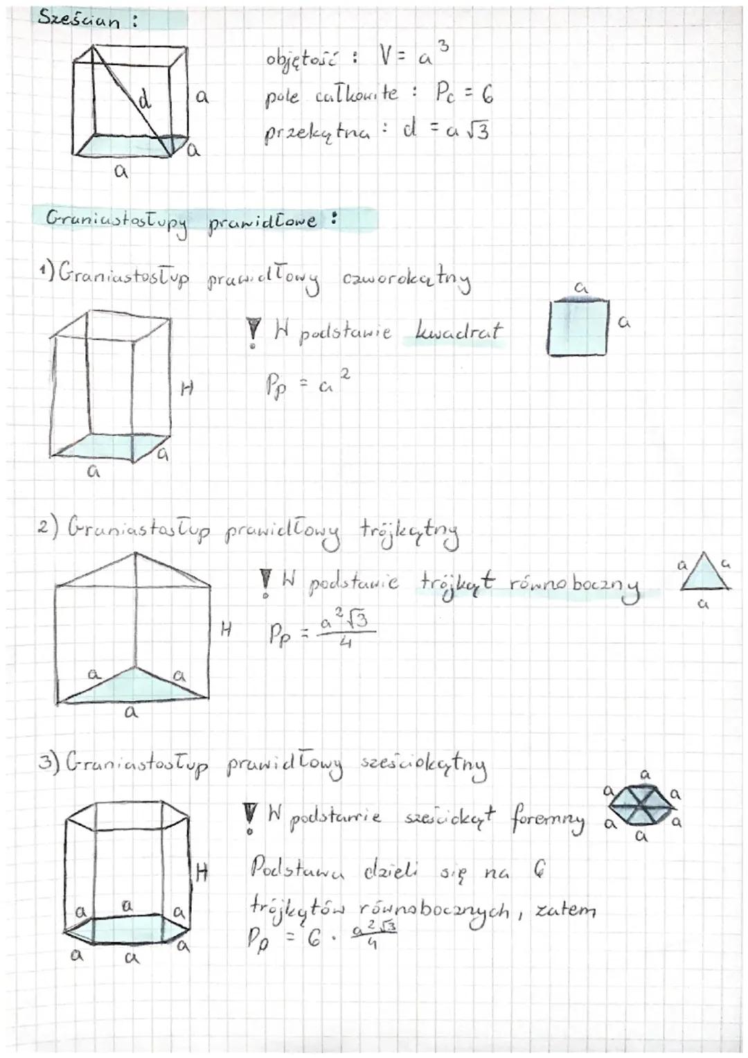 WZORY egzamin
8-klasisty
Twierdzenie Pitagorasa:
C
2
2
2
a
+ b
= C
Trójkąty szczególne
I
trójkyt
katach 90°, 45°, 45°
a
45'
a√2 a
a
trójkąt
