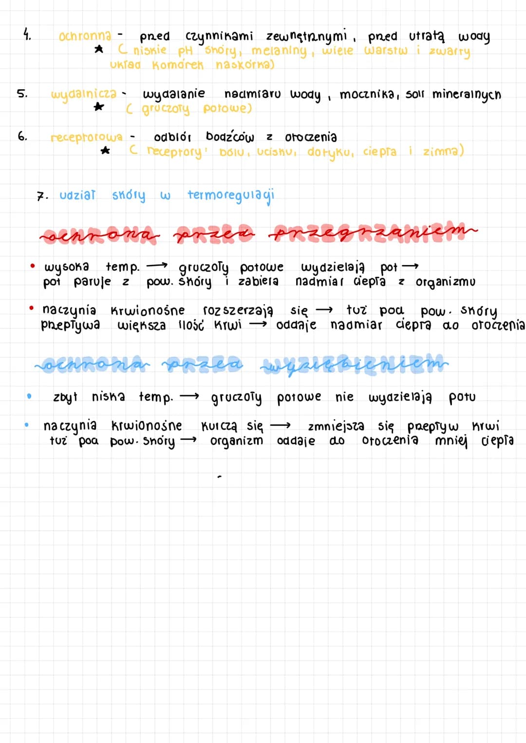 ★
★
4.
↑↑↑
6.
S.
włosy
TKANKA
pot
zbudowana z tkanki +Tuszczowej
funkcje.
termoizolacyjna, amortyzująca, zapasowa
jej grubość i zawartość tk
