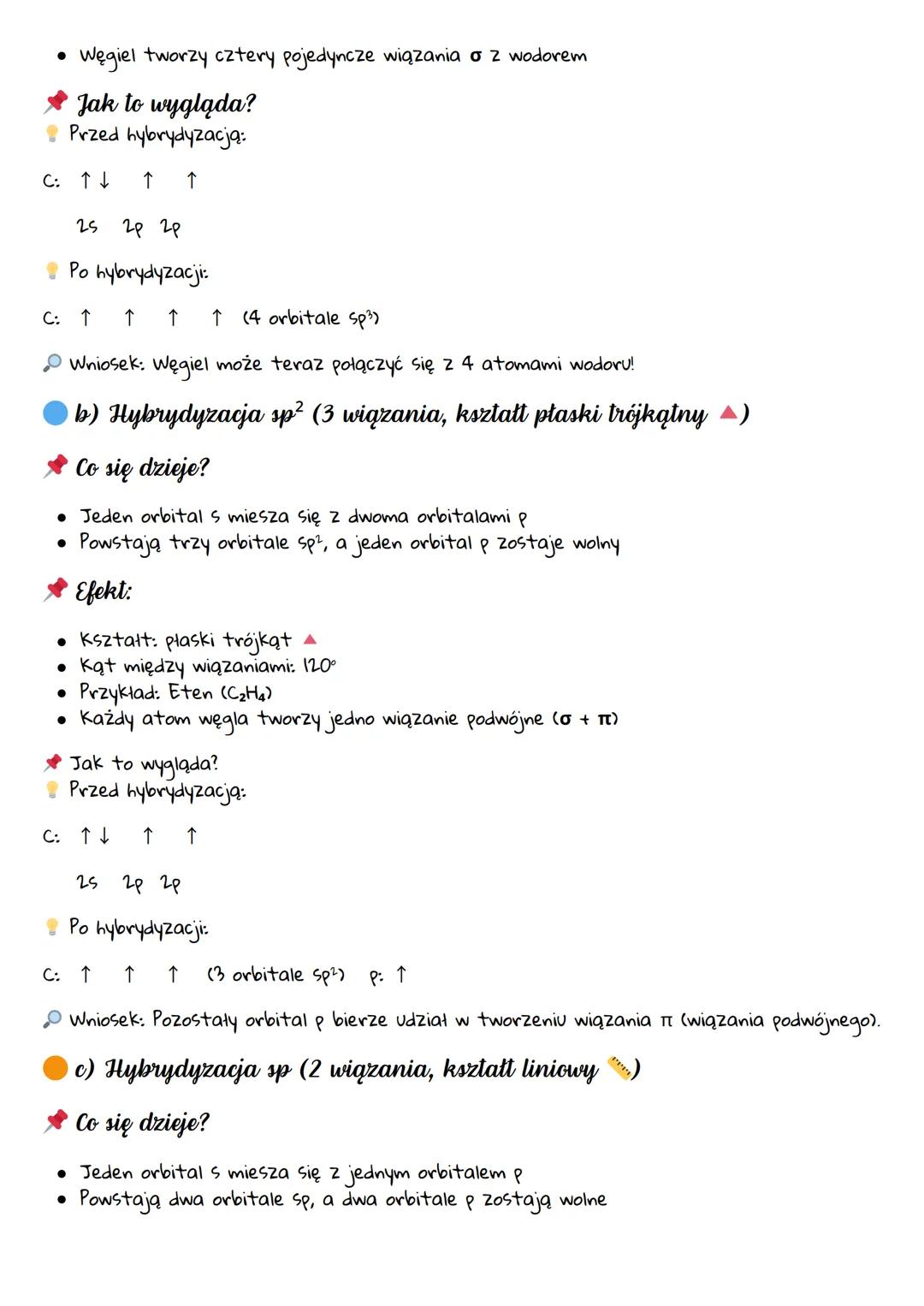 --- OCR Start ---
Hybrydyzacja – Proste
Wytłumaczenie od Zera
Hybrydyzacja to proces mieszania" się orbitali atomowych, dzięki któremu atomy