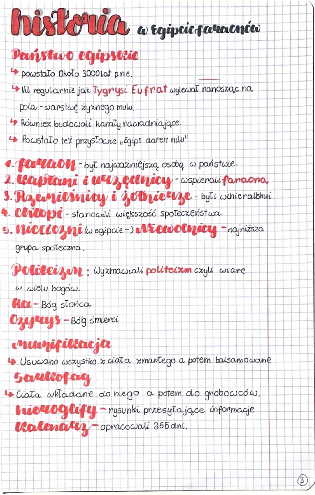 historia w Egipcie faraonów
Państwo egipskie
powstało Około 3000 lat p.n.e.
Nil regularnie jak Tygrysi Eufrat wylewał nanosząc na
pola -wars