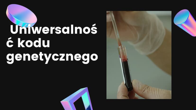KOD
GENETYCZNY
01 Kod
genetyczny
CECHY ORGANIZMU ZALEŻĄ OD RODZAJU JEGO
BIAŁEK. INSTRUKCJA BUDOWY BIAŁEK,
CZYLIINFORMACJA GENETYCZNA, JEST Z