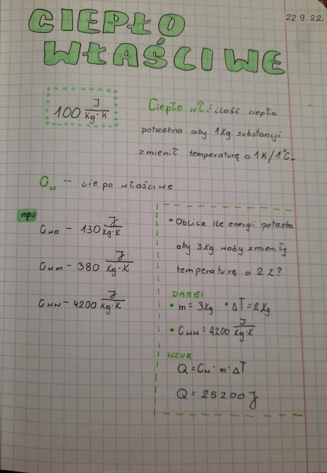 CIEPŁO
WŁAŚCIWE
np
J
• 100 kg. K
G
W
Оно
1
1
cie
po
J
130 kg K
Cwm- 380 Xg-X
Gww-4200
J
właściwe
kg.!
·K
Ciepto wte ilość ciepła
potrebna ab