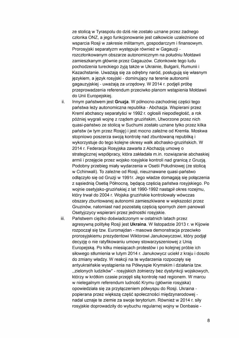 SPRAWY MIĘDZYNARODOWE
Współczesne stosunki międzynarodowe
Ład międzynarodowy
Gospodarka w polityce międzynarodowej
Współczesna globalizacja

