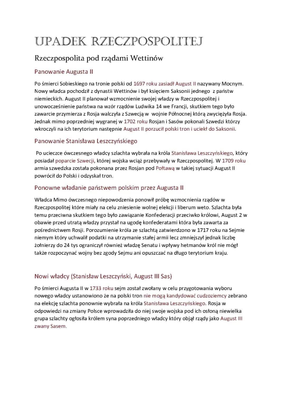Upadek Rzeczpospolitej