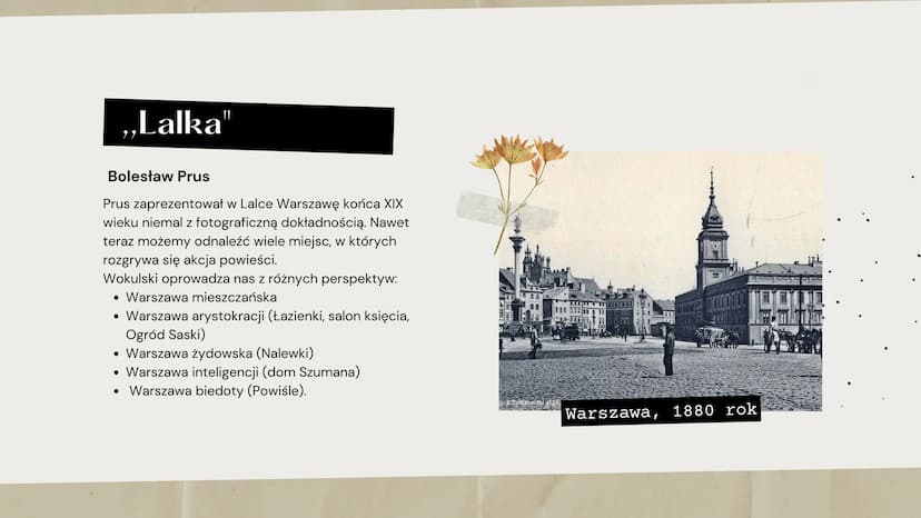 Wizja
miast
MN
SW
Literackie porównanie opisów miast w dziełach
NE
SE
-E Program zajęć
1 Warszawa
2
3
4
5
Paryż
Warszawa a Paryż
Oran
Peters