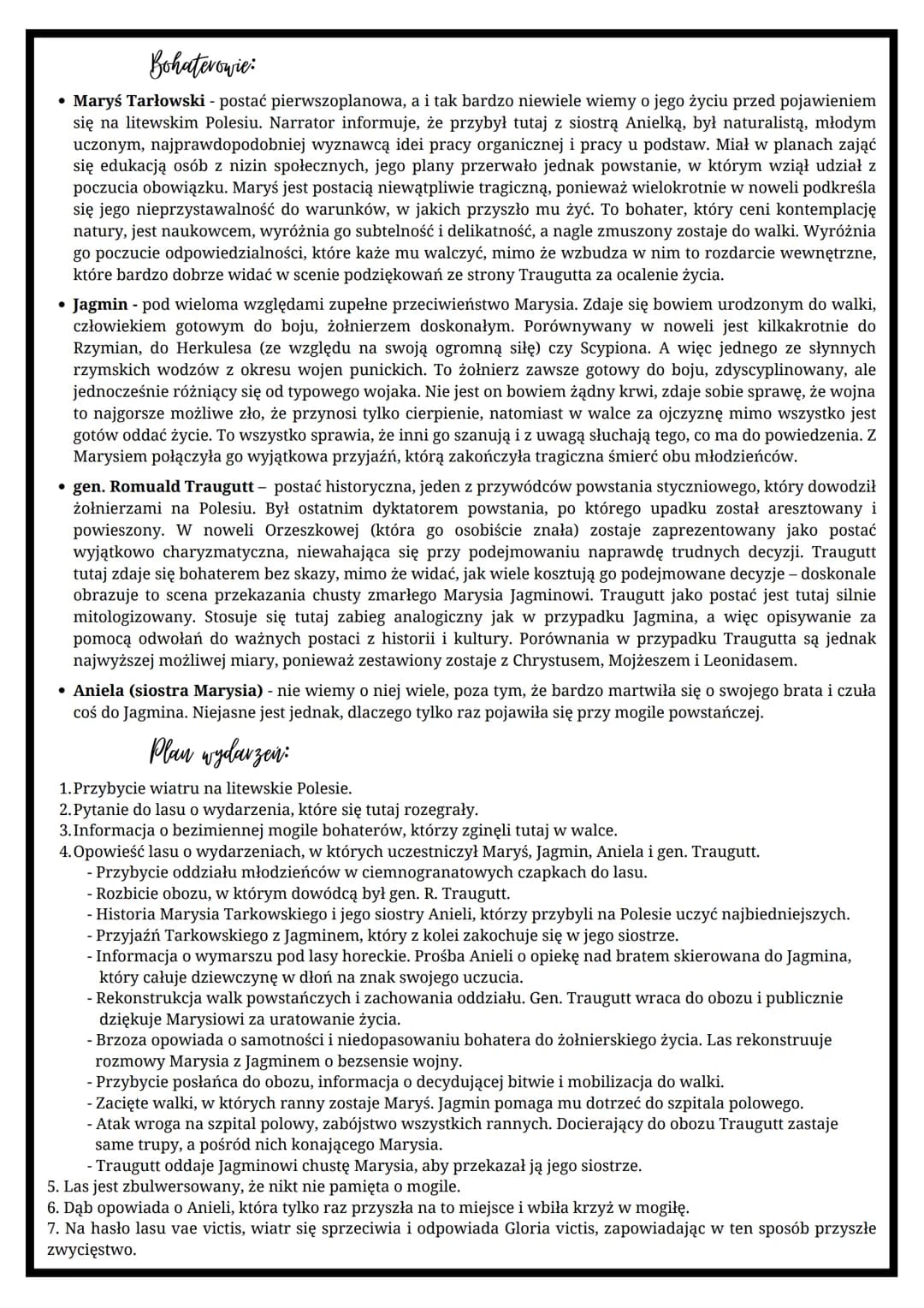 gatunek: nowela
epoka: pozytywizm
"Glovia Victis"
Eliza Orzeszkowa
Czas i miejsce akcji:
Właściwa akcja utworu rozgrywa się w maju 1863 roku