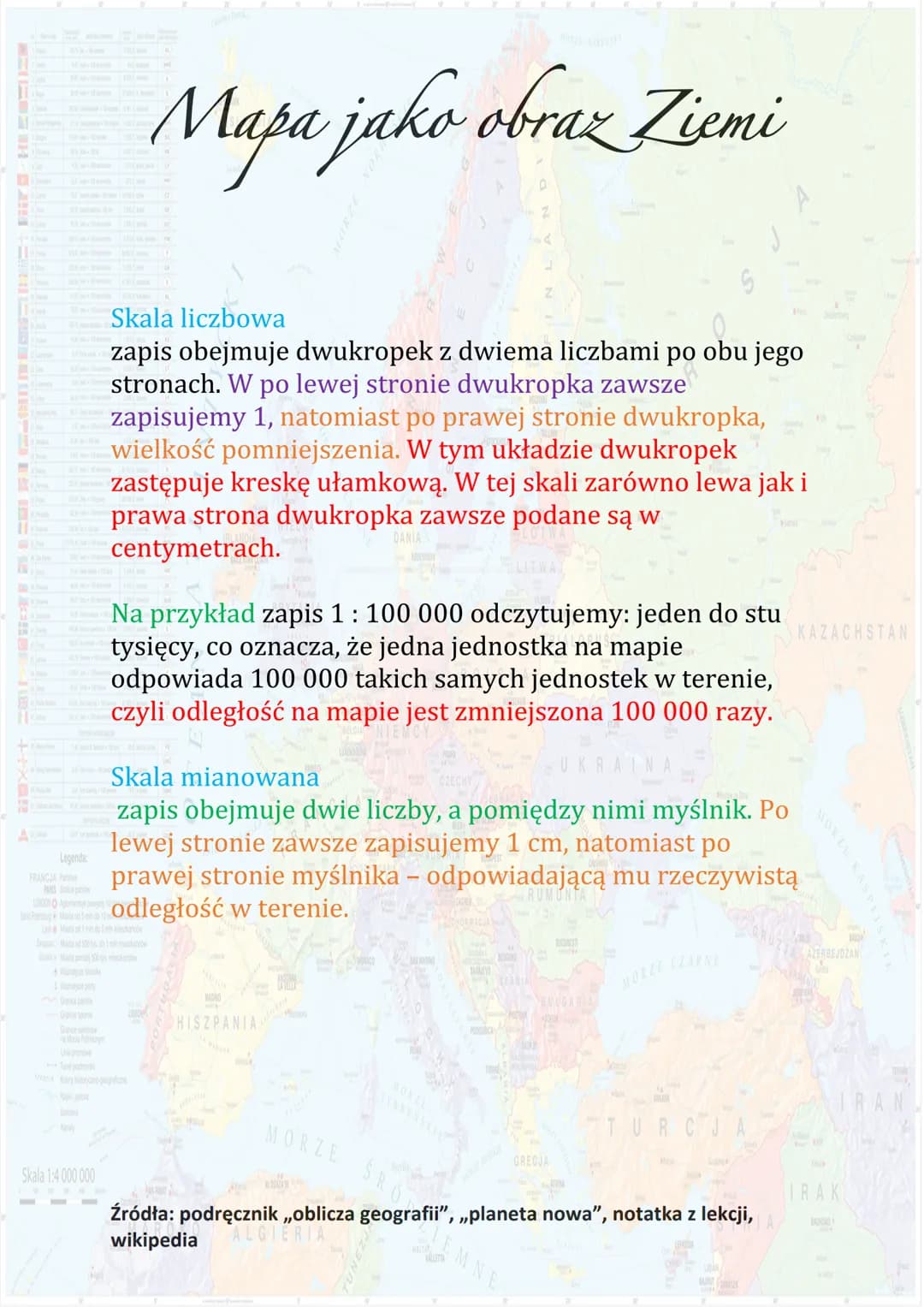 Na
11
The
11
T
1
Legenda:
FRANCJA P
PARIS S
Skala 1:4 000 000
+ REYKJAVIK
S
Mapa to obraz powierzchni Ziemi lub jej fragmentu
przedstawiony 