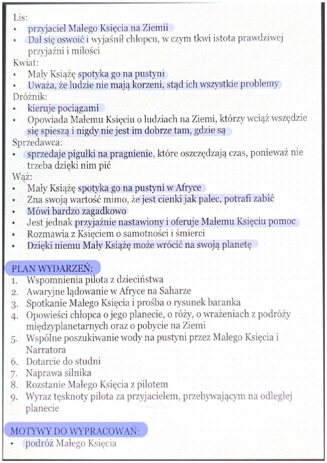 NAJWAŻNIEJSZE INFORMACJE:
Autor: Antoine de Saint-Exupéry (1900-1944r.)/literatura wojny i
okupacji
Pomysł napisania tej książki powstał lat