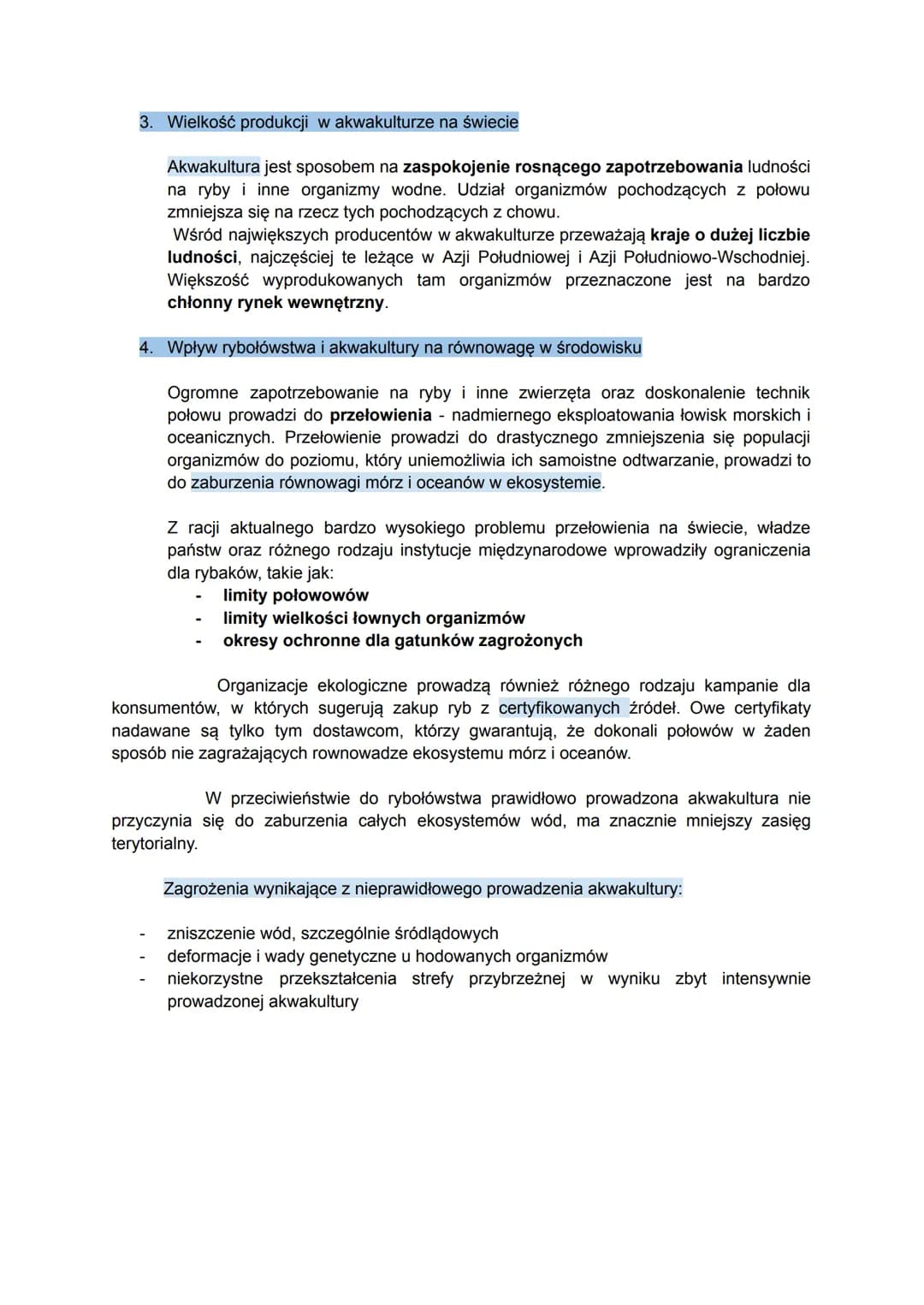 1. Czym jest rybactwo?
Rybactwo to dział rolnictwa obejmujący gospodarcze wykorzystanie organizmów
wodnych (np. ryb, skorupiaków, mięczaków 