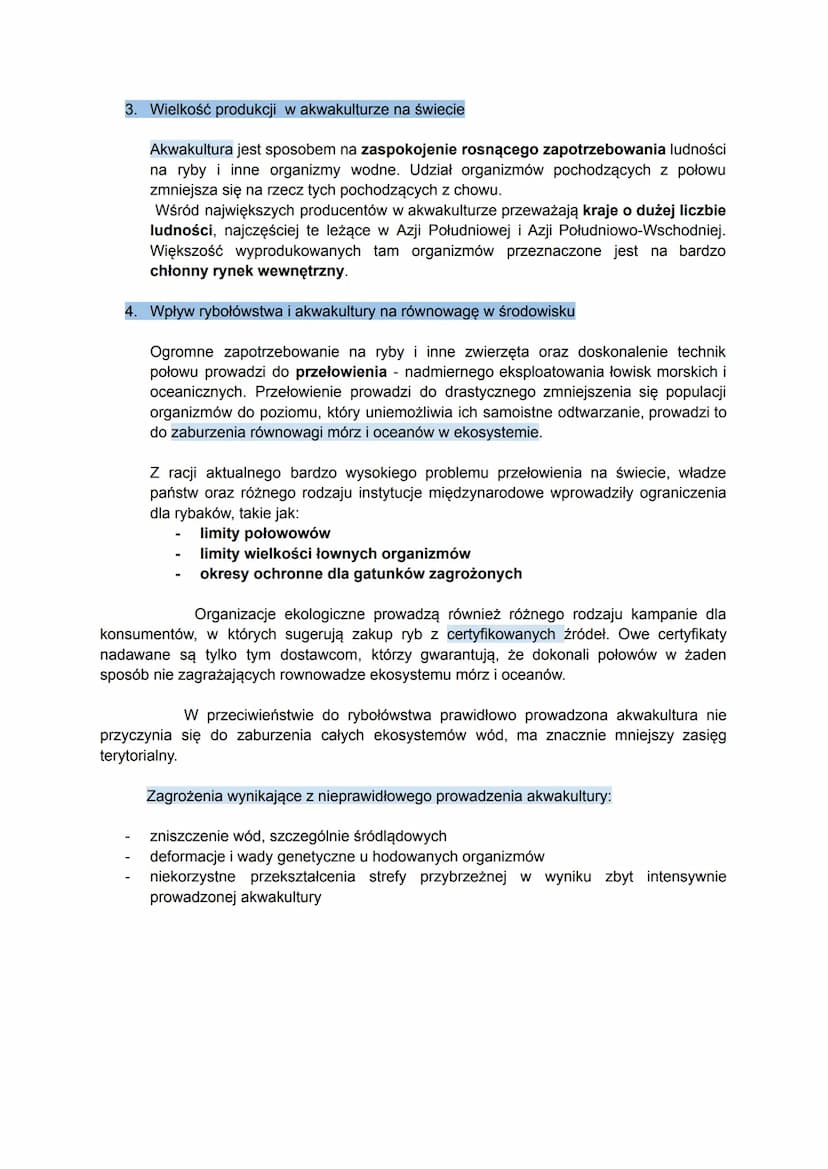 1. Czym jest rybactwo?
Rybactwo to dział rolnictwa obejmujący gospodarcze wykorzystanie organizmów
wodnych (np. ryb, skorupiaków, mięczaków 