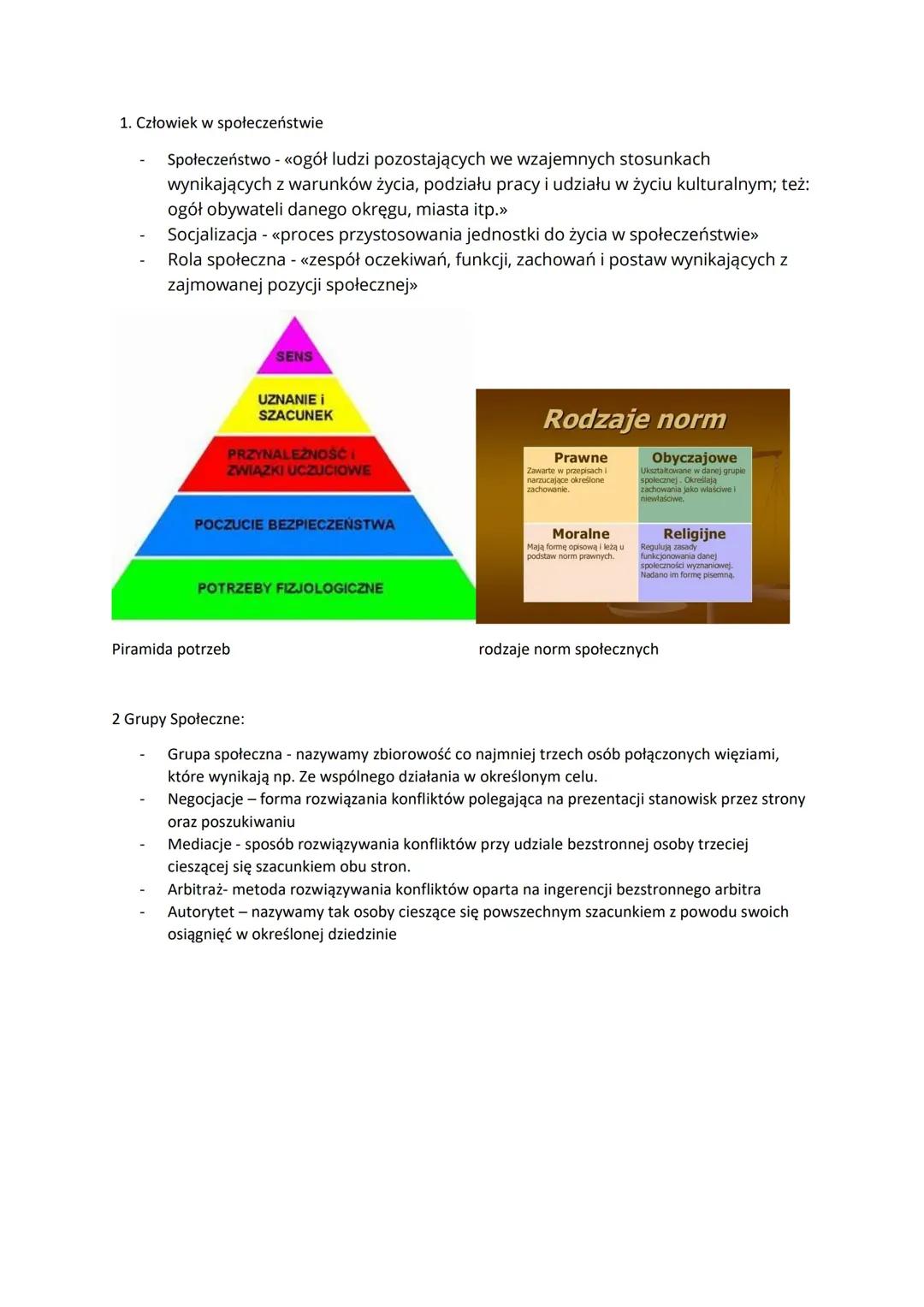 Życie Społeczne klasa 8