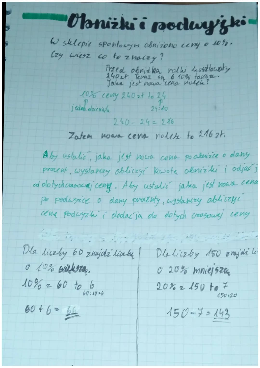 pascanty
Matematyka
procenty i ułamkil
klasa T
→ Z symbolem % spotykamy się codziennie np. w sklepach
w telewizji, w gazetach, na plakatach 