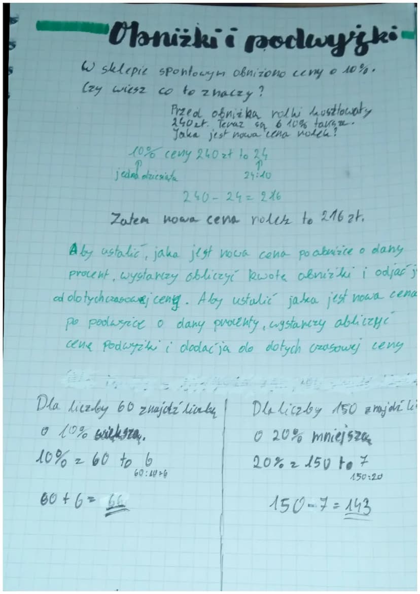 pascanty
Matematyka
procenty i ułamkil
klasa T
→ Z symbolem % spotykamy się codziennie np. w sklepach
w telewizji, w gazetach, na plakatach 