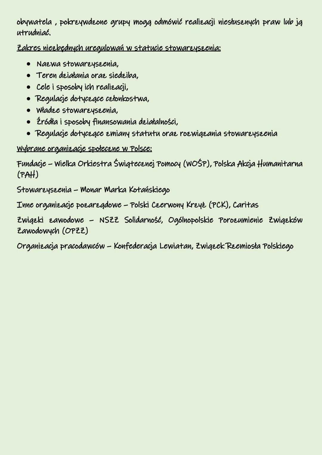 Organizacje w społeczeństwie
obywatelskim
Społeczeństwo obywatelskie to zbiorowość, która potrafi i chce się zorganizować, by
działać dla do