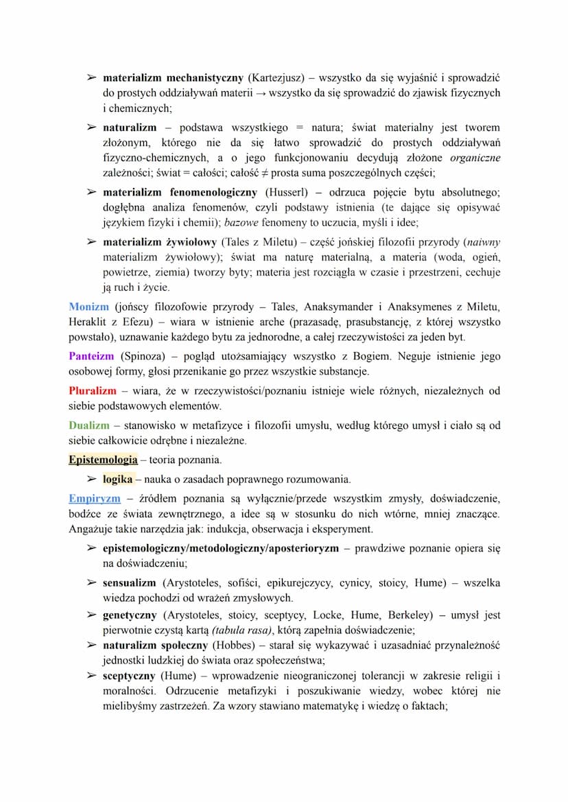 Filozofia [stgr. filo miły/ukochany, zofia - mądrość] - umiłowanie mądrości, wyrażenie,
które jako pierwszy użył Pitagoras w znaczeniu, że m