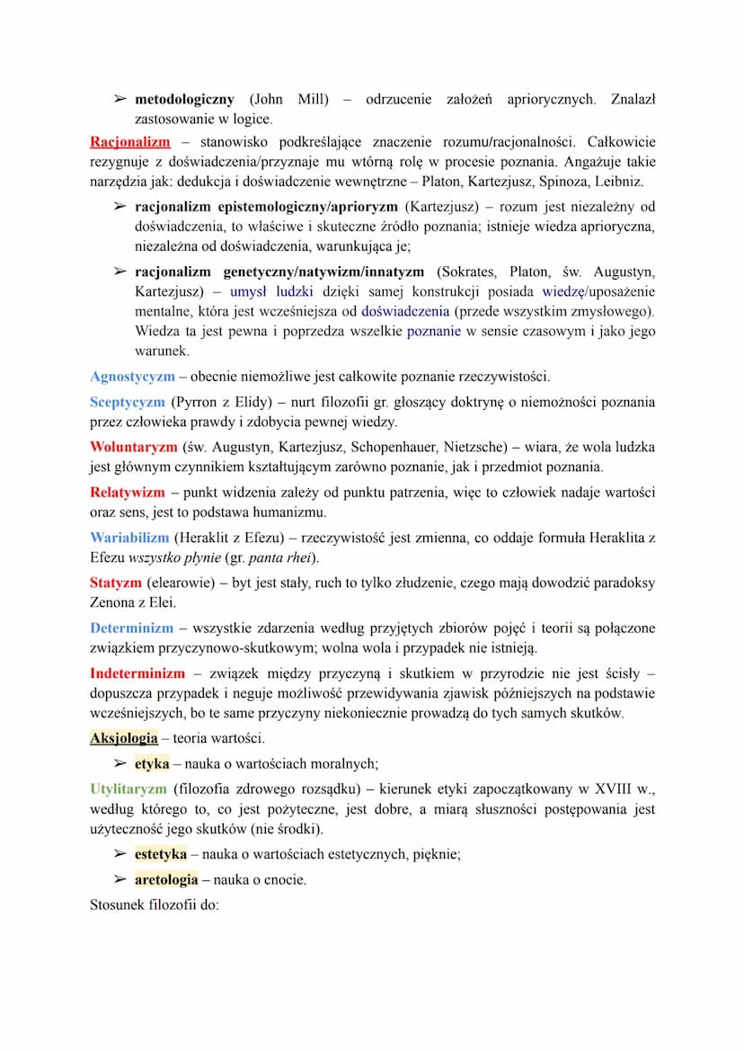 Filozofia [stgr. filo miły/ukochany, zofia - mądrość] - umiłowanie mądrości, wyrażenie,
które jako pierwszy użył Pitagoras w znaczeniu, że m