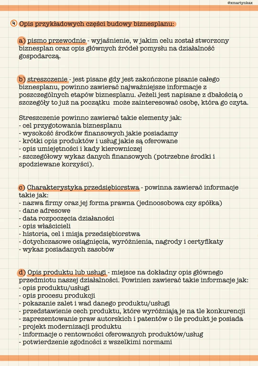 e) Analiza rynku - najtrudniejsza część biznesplanu, ponieważ dostęp
do informacji potrzebnych do napisania jest utrudniony i wymaga dużej
i