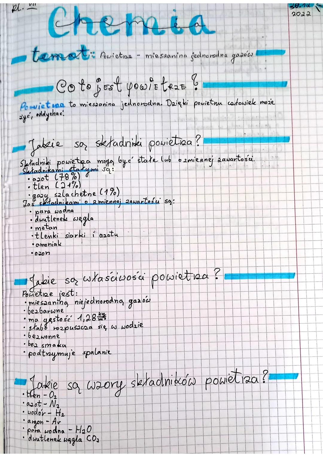 Powietrze - Czysta Mieszanka Jednorodna Gazów