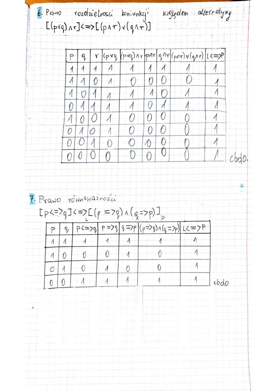Zdanie logiczne
przyporządkować jedną
Lub fat sz (0)
np.: p 1 = 2
w (p)=0
q: Stolica polski jest Warszawa. N(q) = 1
Zdania logiczne pojedync