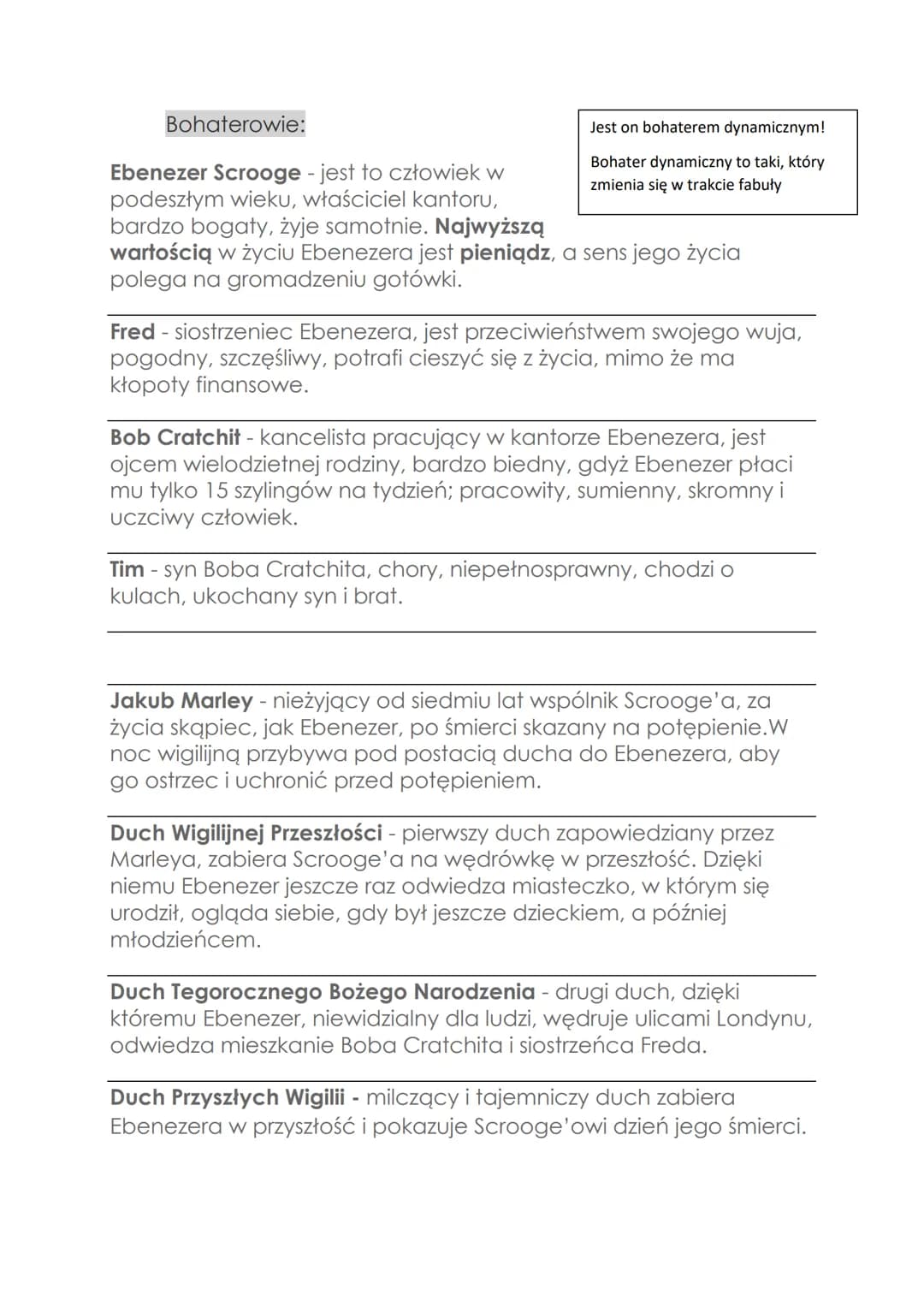 Motywy:
Dobro i zło
● Przemiana
• Duch
Skąpiec
●
●
Problematyka:
Opowieść wigilijna - Charles Dickens
Autor ukazał losy oraz przemianę człow