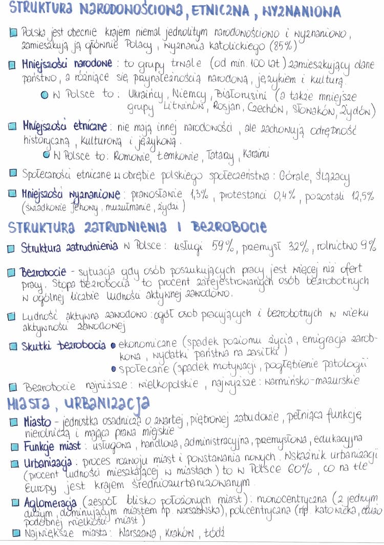 Know Struktura narodowościowa, etniczna i wyznaniowa. Struktura zatrudnienia i bezrobocie. Miasta, urbanizacja thumbnail