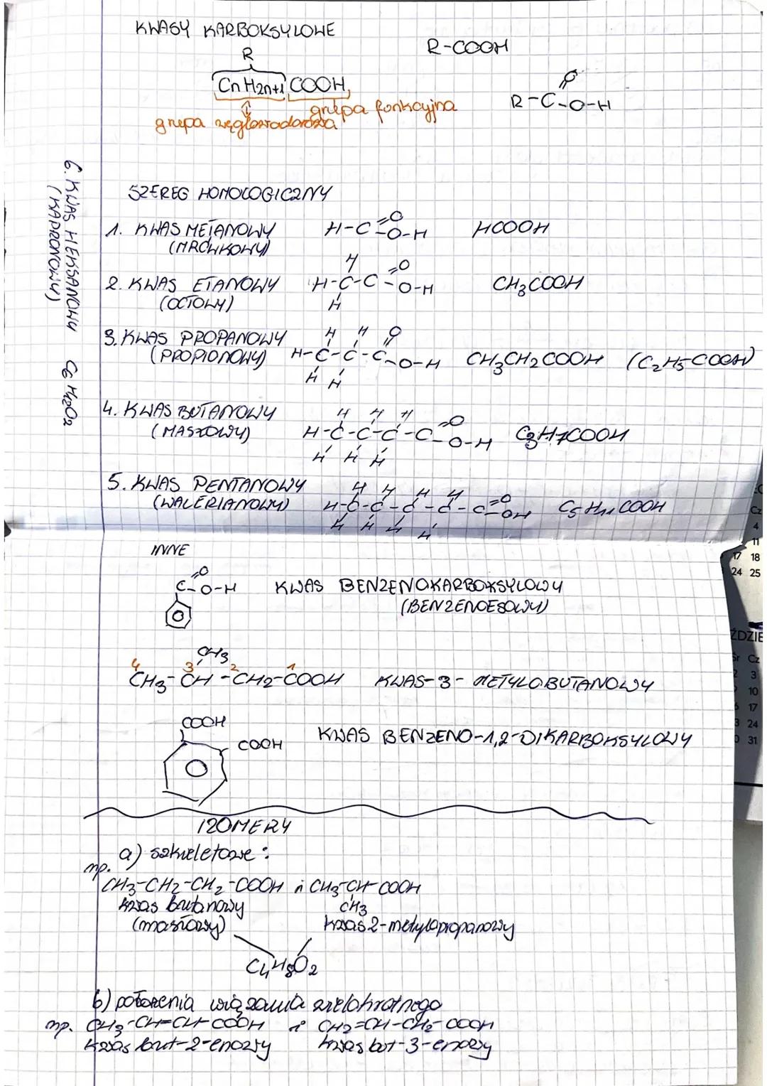 (KAPRONOWY)
6. KWAS HEKSANCWY
CE M1202
KWASY KARBOKSYLOWE
R
CnH2n+1 COOH,
grupa inglaradanpa fonkayina
52EREG HONOLOGICZNY
1. K WAS METANOWY