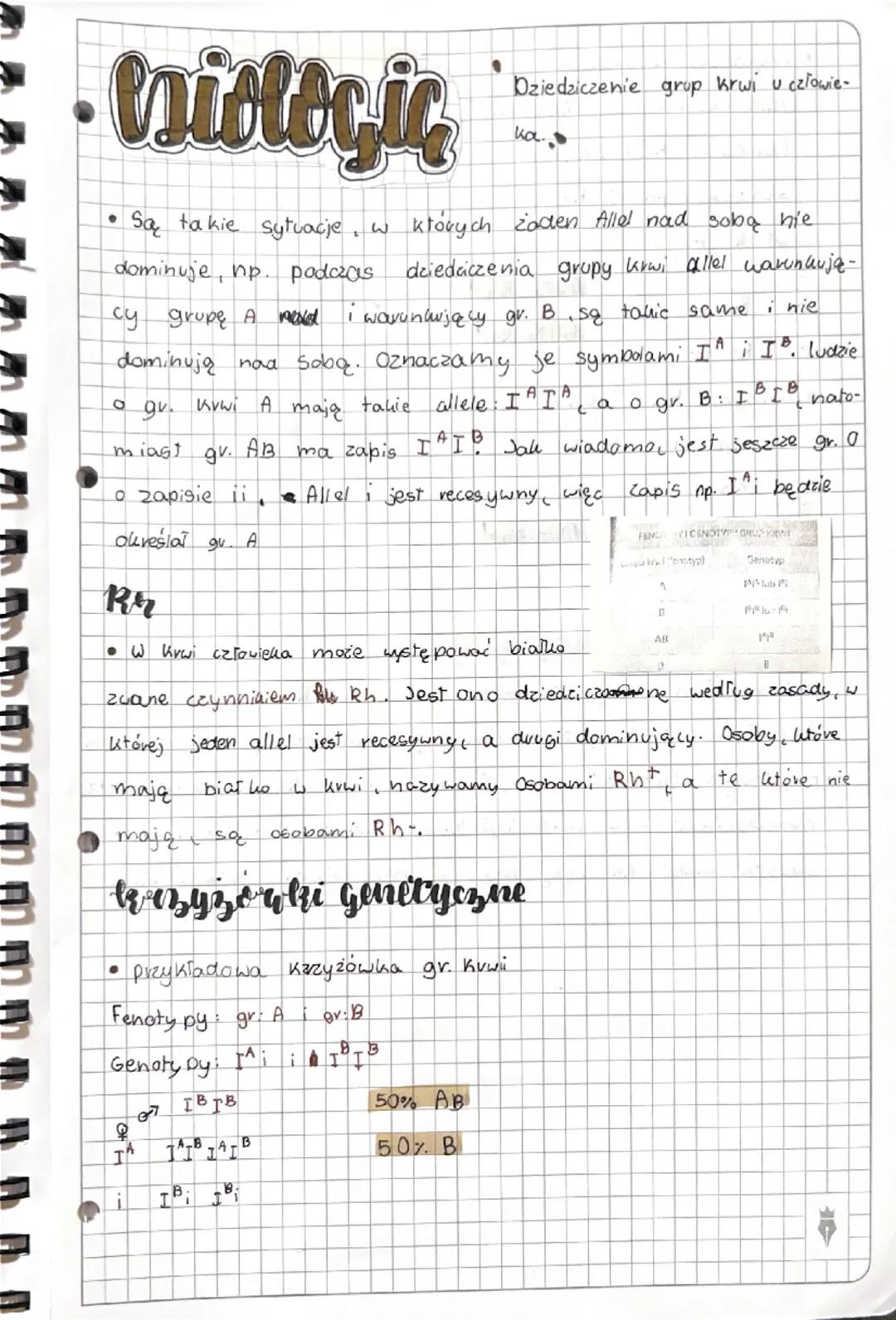 •exiologic
•
Dziedziczenie grup krwi u człowie-
ка
A
nie
Są takie sytuacje, w których żaden Allel nad sobą nie
dominuje, np. podczas dziedac