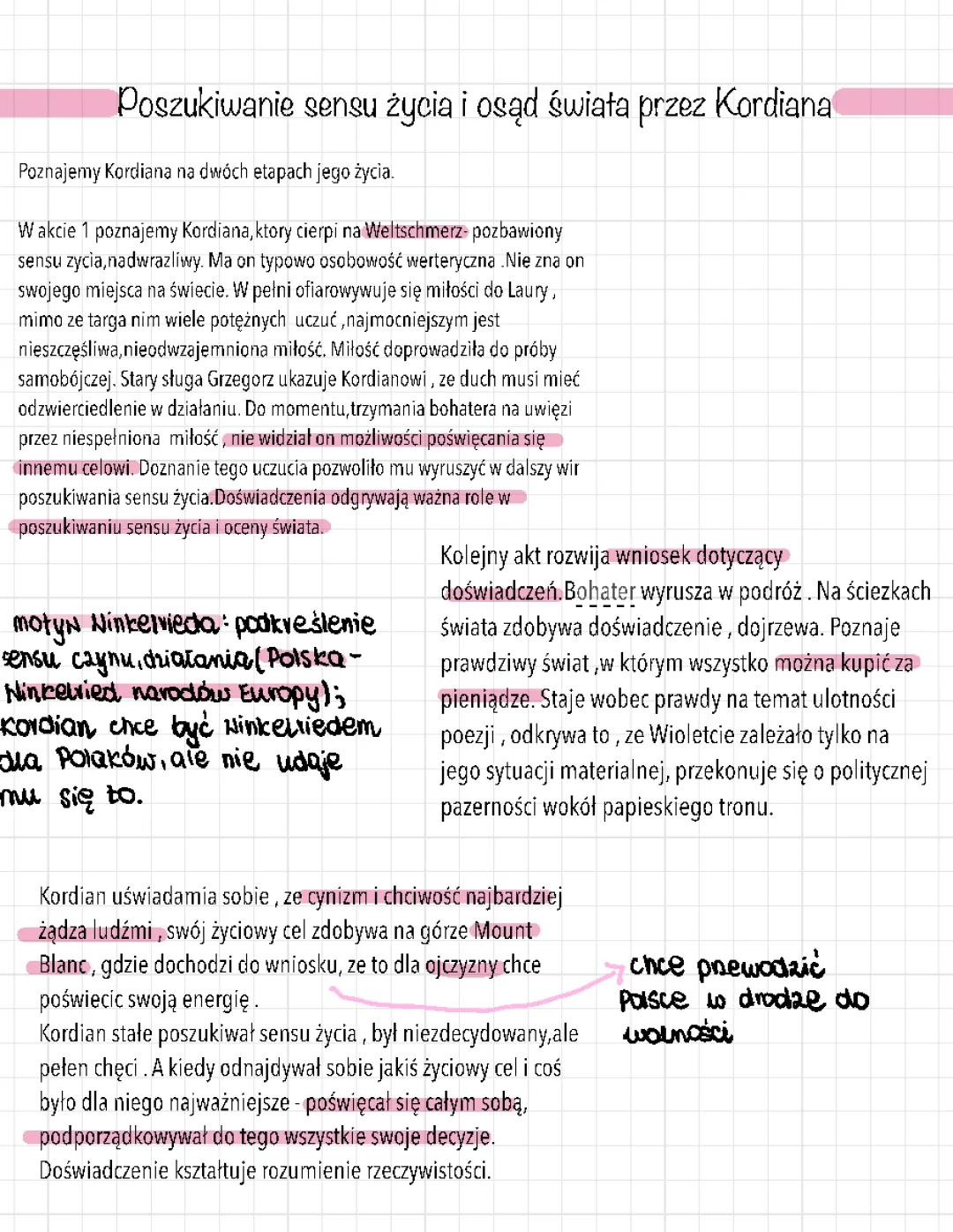 Zrozumieć Winkelriedyzm i Weltschmerz: Poszukiwanie sensu życia z Kordianem