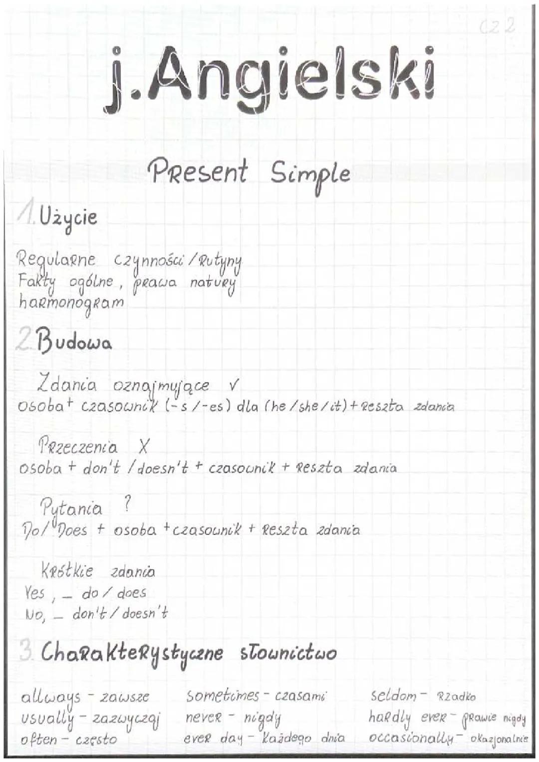 Czas Present Simple: Zastosowanie i Zasady