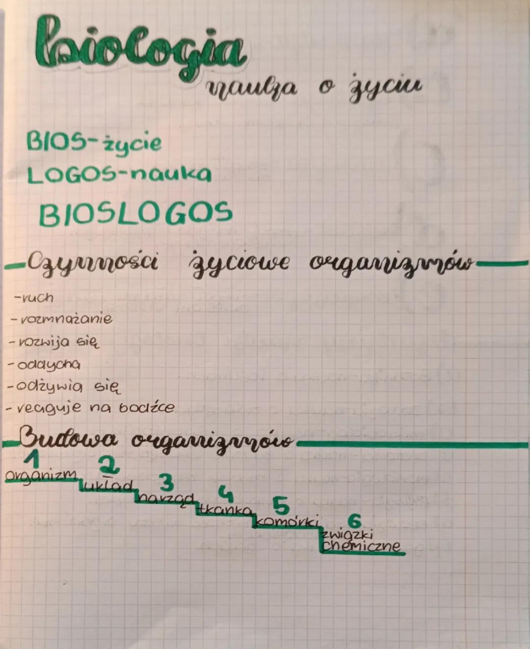 # Biologia
nauka o życiu
BIOS- życie
LOGOS-nauka
BIOSLOGOS
-Czynności życiowe organizmów-
-ruch
-rozmnażanie
-rozwija się
-oddycha
-odżywia 