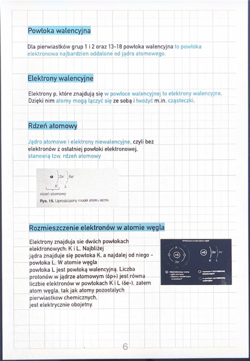 Atomy i cząsteczki
Dyfuzja to samorzutne mieszanie się ze sobą różnych
substancji na skutek ruchu cząsteczek. Światczy to o ziarnistej
budow