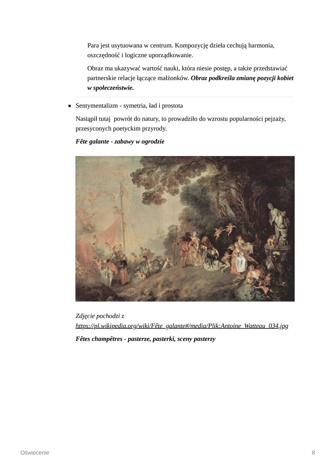 Oświecenie
Oświecenie "Epoka filozofów"
Najważniejsze daty
o Oświecenie w Europie : 1688 - 1789
o
Oświecenie w Polsce: 1740 - 1815
●
Oświece