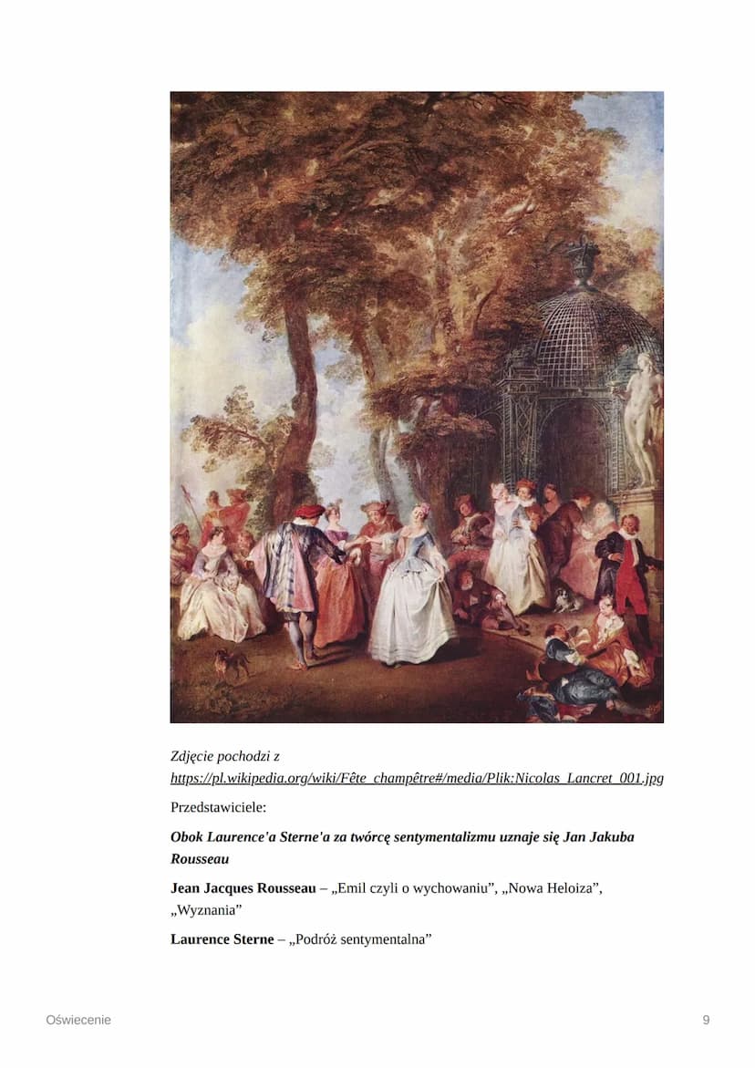 Oświecenie
Oświecenie "Epoka filozofów"
Najważniejsze daty
o Oświecenie w Europie : 1688 - 1789
o
Oświecenie w Polsce: 1740 - 1815
●
Oświece