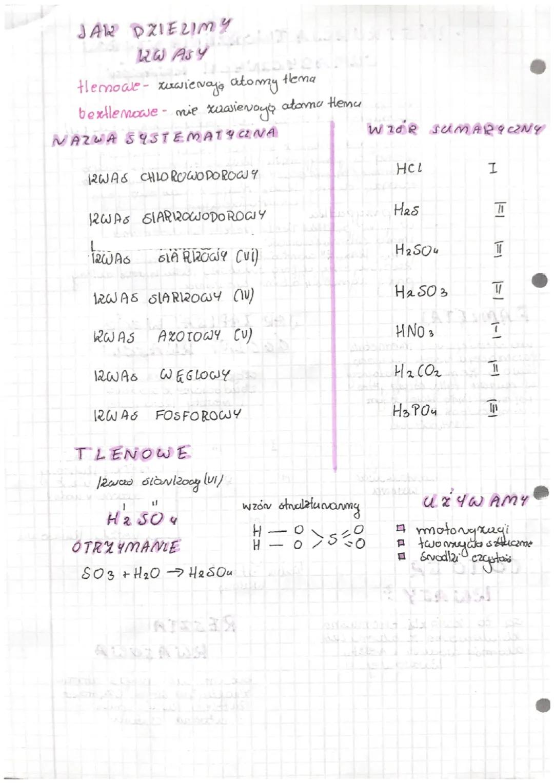 - INSTRURCJA TWORZENIA WZORÓW
SUMARYCZNYCH KWASÓW

Na początka nupist symbol wodanu i
pornmietaj xie wodin jest jednowartościoang (H)
Następ