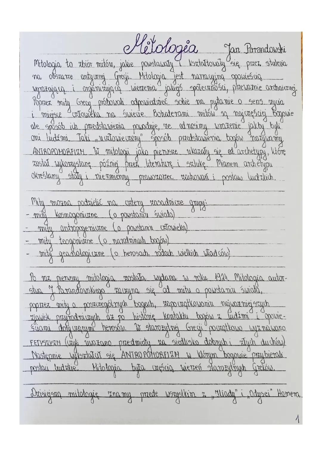 Mitologia: Podstawowe Informacje i Ważne Fakty