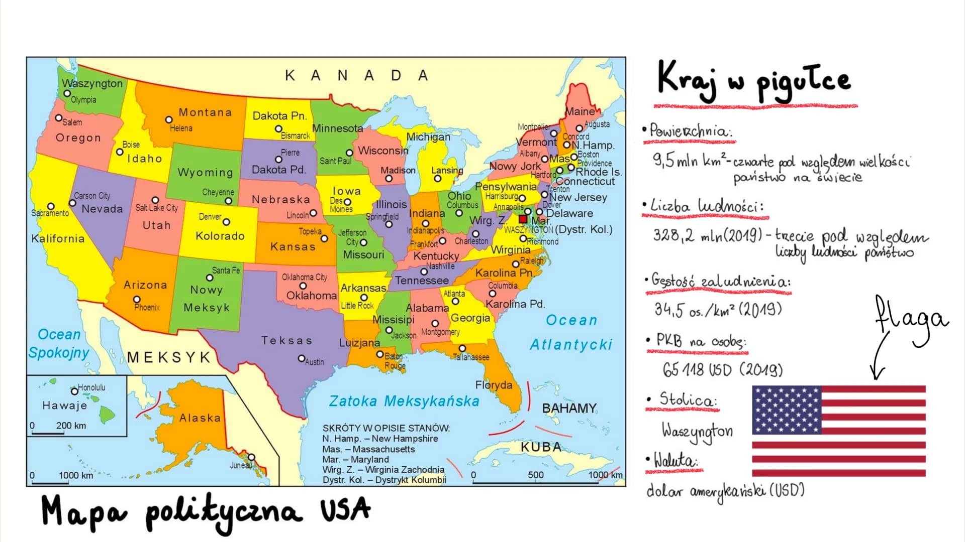 Stany Zjednoczone
Potęga gospodarcza świata Waszyngton
Olympia
O
0
Osalem
Sacramento
0
Oregon
Kalifornia
Ocean
Spokojny
Carson City
Nevada
H