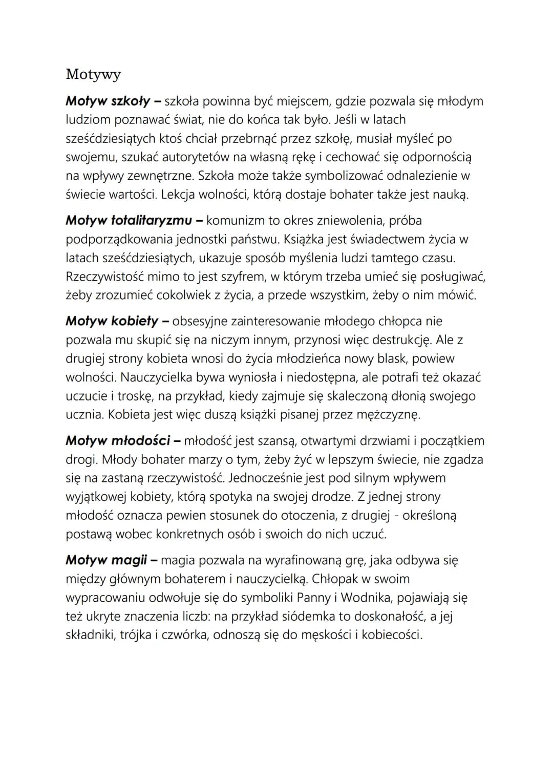 MADAME ~ ANTONI LIBERA
,,Madame" jest doskonałym przykładem literatury dygresyjnej, w której
wątek miłosny staje się zalążkiem wątków pobocz