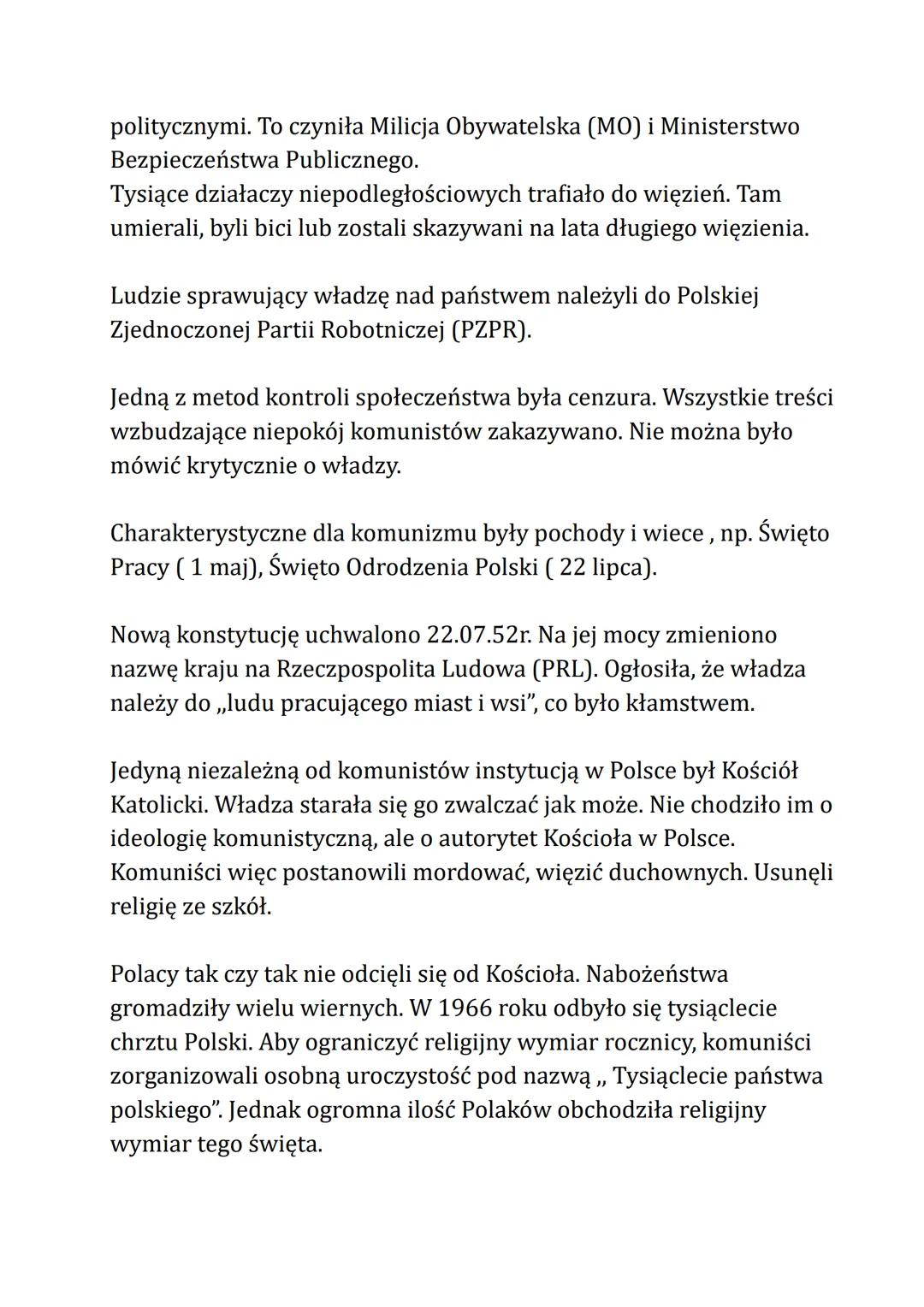 Powtórka PRL
Skutki II WŚ to:
a) Miliony ofiar śmiertelnych i rannych
b) Przesiedlenia ludności
c) Powstanie nowych państw, zmiana granic.
d