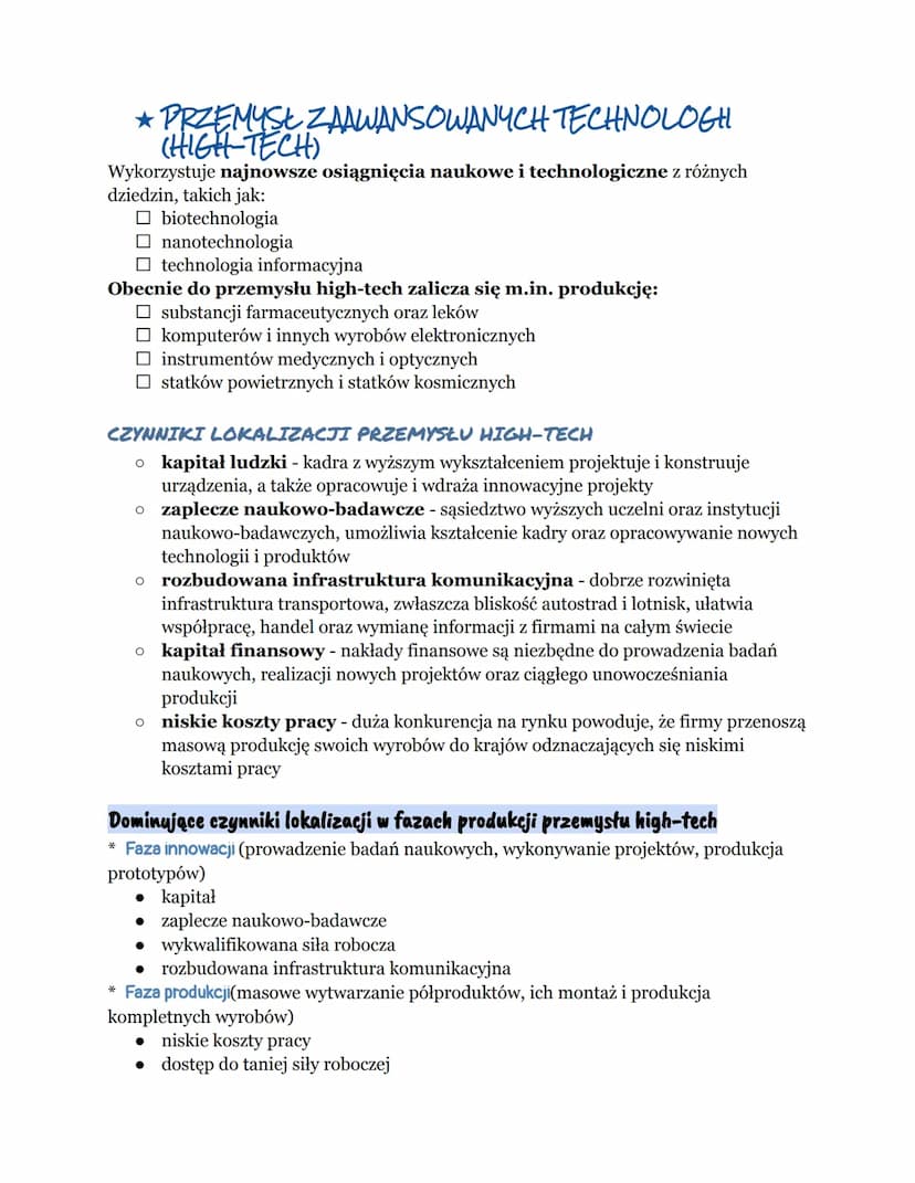 CZYNNIKI LOKALIZACJI PRZEMYSŁU
PRZEMYSE- drugi sektor gospodarki
↳ zajmuje się pozyskiwaniem i przetwarzaniem zasobów przyrody i zastosowani