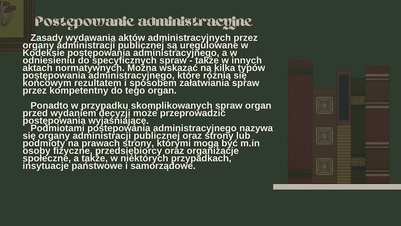 Prawo
Administracyjne
MK Co to jest prawo
administracyjne?
Prawo administracyjne – dział
prawa, który zalicza się do prawa
publicznego Chara