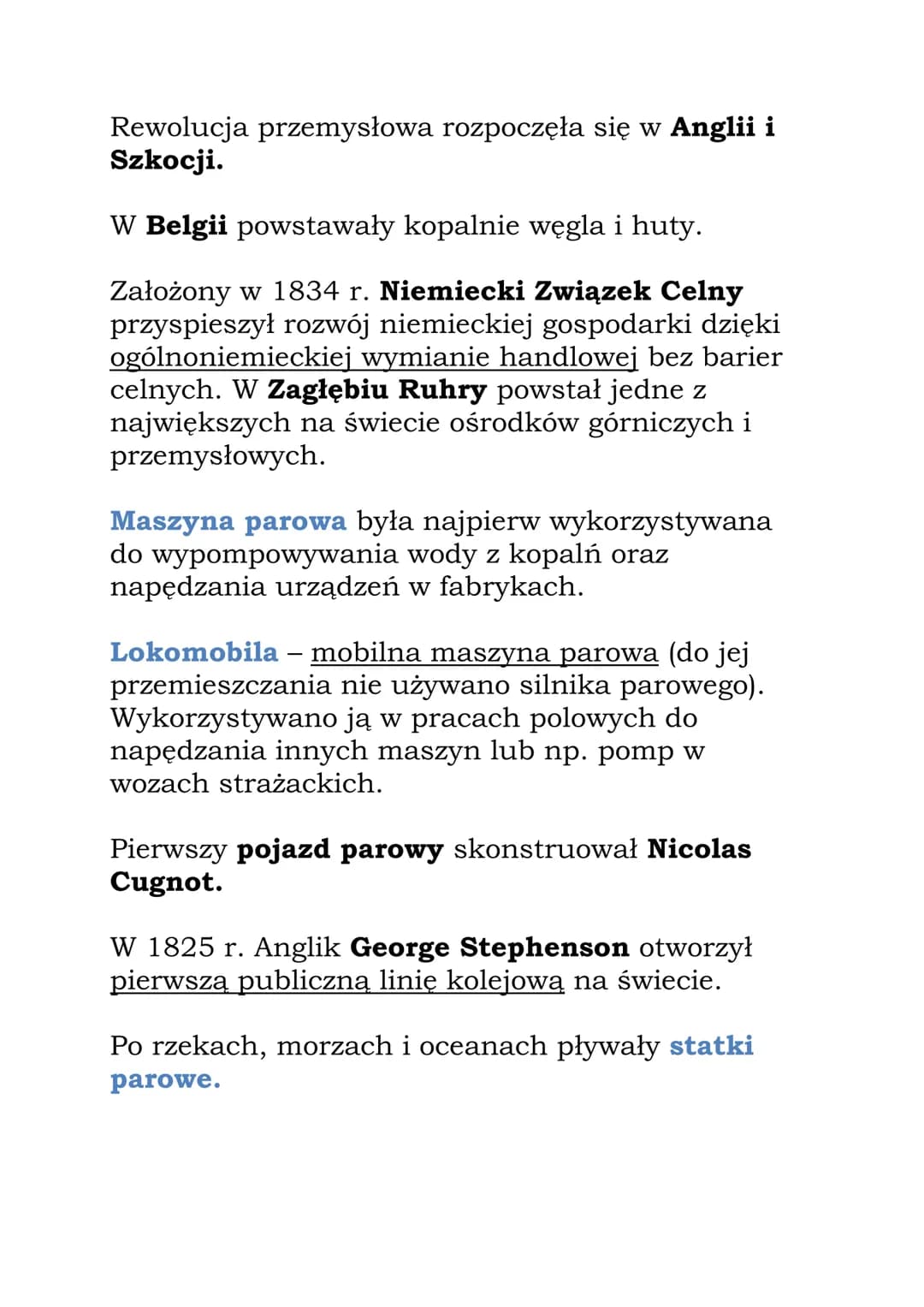 Rewolucja przemysłowa
Grodzenie - proces trwający w Wielkiej Brytanii od
XVI w., który polegał na zamianie pól uprawnych w
pastwiska
Usuwani