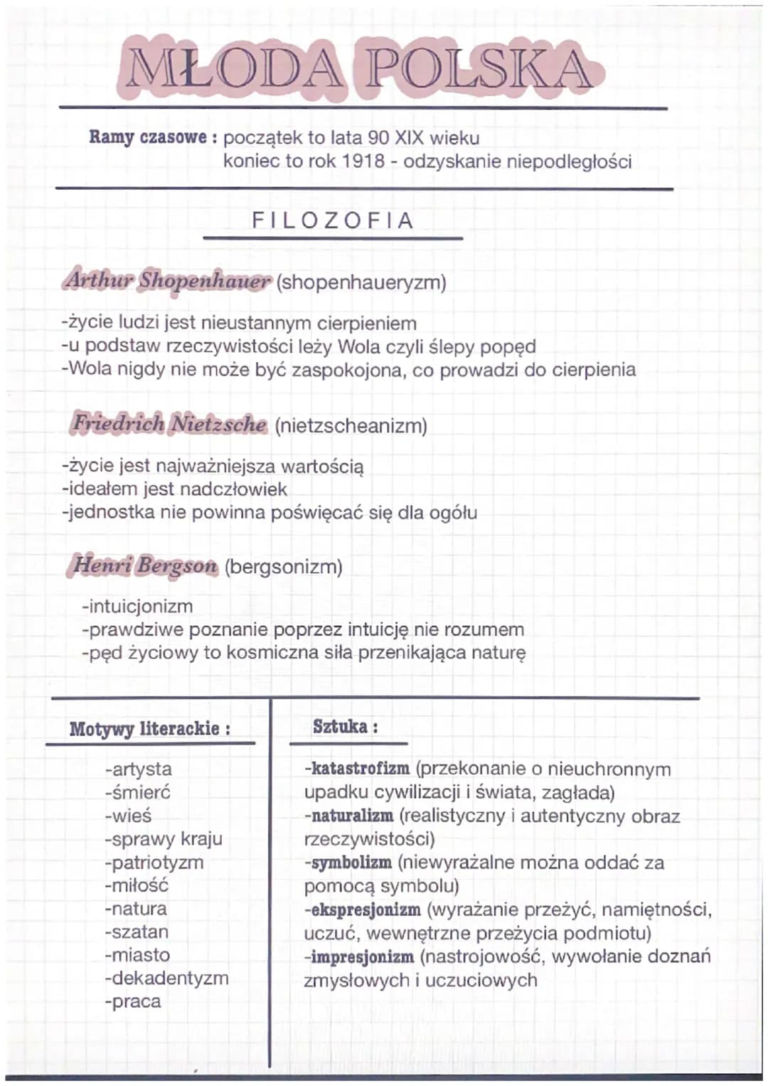 •
MŁODA POLSKA
Teksty literackie na maturę
"Wesele" Stanisław Wyspiański
"Przedwiośnie" Stefan Żeromski
"Chłopi" Władysław Stanisław Reymont