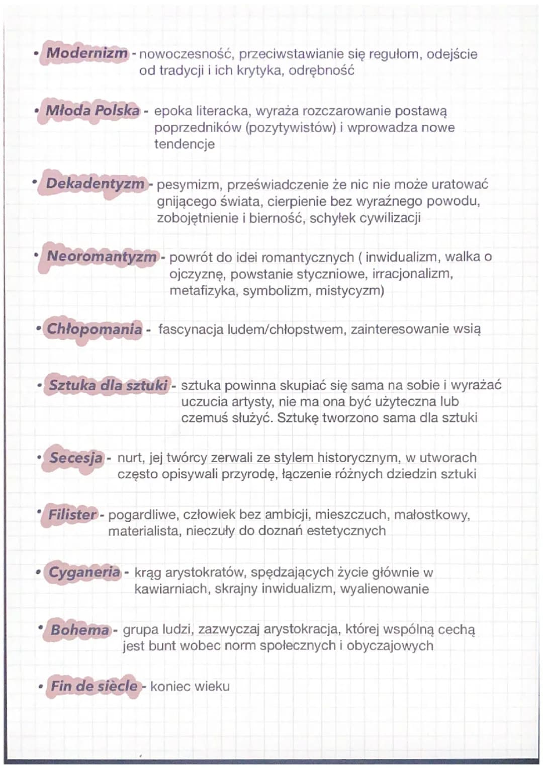 •
MŁODA POLSKA
Teksty literackie na maturę
"Wesele" Stanisław Wyspiański
"Przedwiośnie" Stefan Żeromski
"Chłopi" Władysław Stanisław Reymont