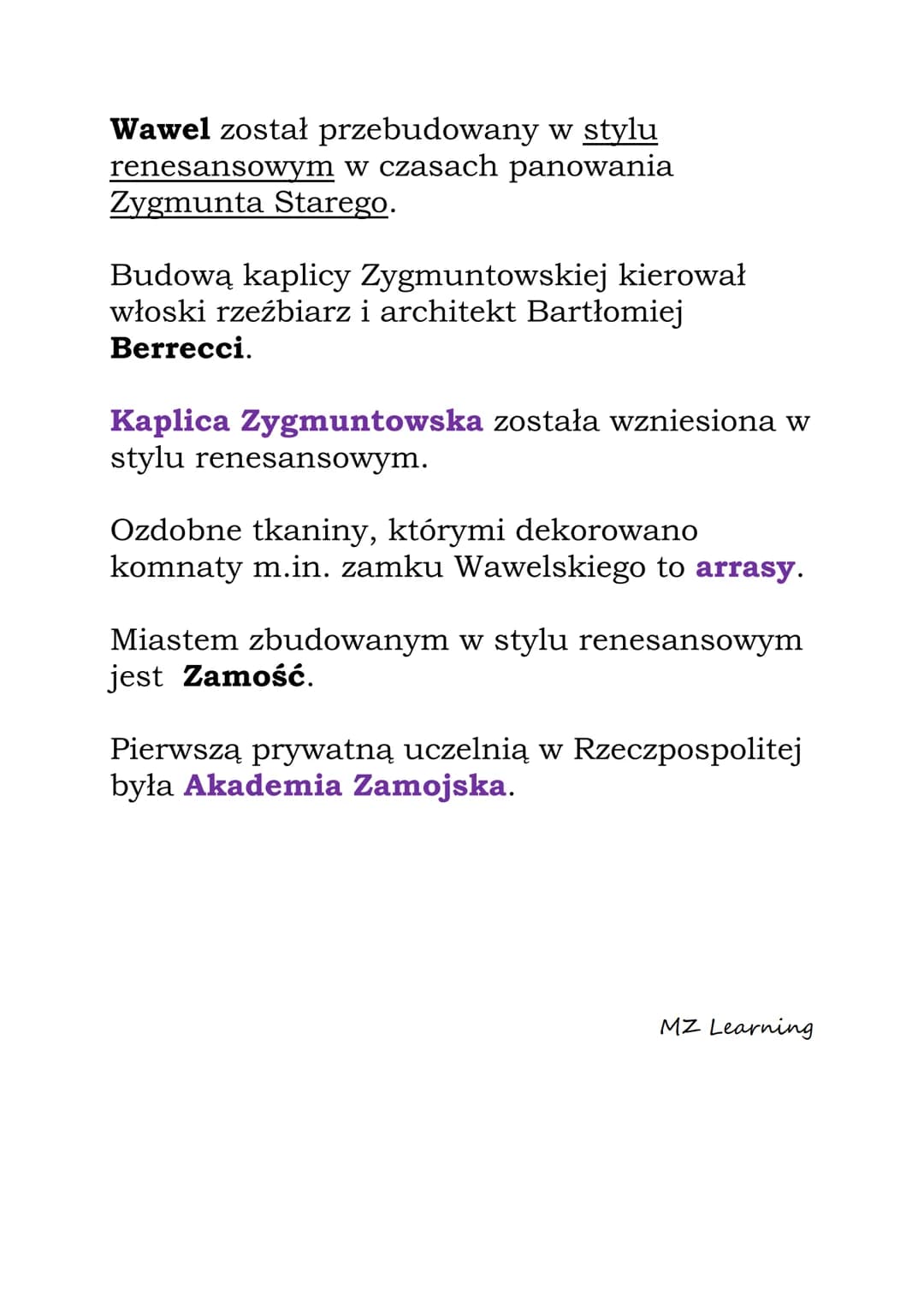 Odrodzenie na
ziemiach polskich
Złotym wiekiem w dziejach Polski nazywamy
wiek XVI.
Nowożytny język polski ukształtował się w
wieku XVI.
W X